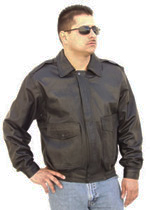 G100 Bomber Leather Jacket