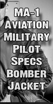 MA1 Aviation Military Pilot Specs Nylon Jacket Sale