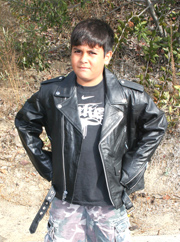 K1010 Kids Leather Biker Jacket