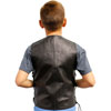 KV392 Kids Leather Vest with Laces Back View