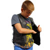 KV392 Kids Leather Vest with Laces Inside Pocket View