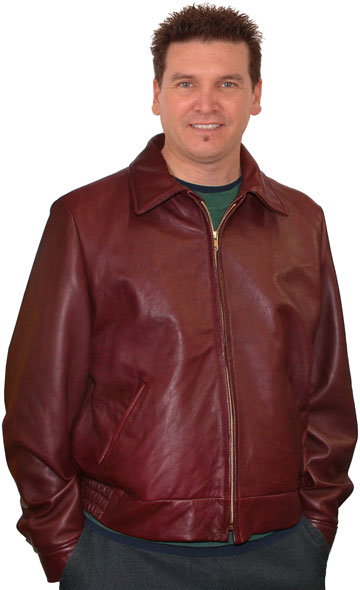 Kobe Mens Lambskin Leather Waist Jacket Made in the USA