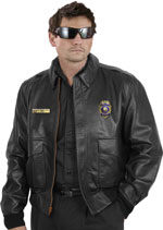 A2 Police Leather Bomber Jacket USA Made