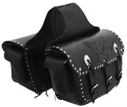 Saddle Bags 8 with Tan Embossed Black Eagle