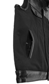 V4951CV-Collar Mens Canvas Motorcycle Club Zipper Vest with Collar Pocket View